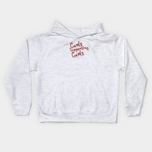 Curls Supporting Curls v9 Kids Hoodie by Just In Tee Shirts